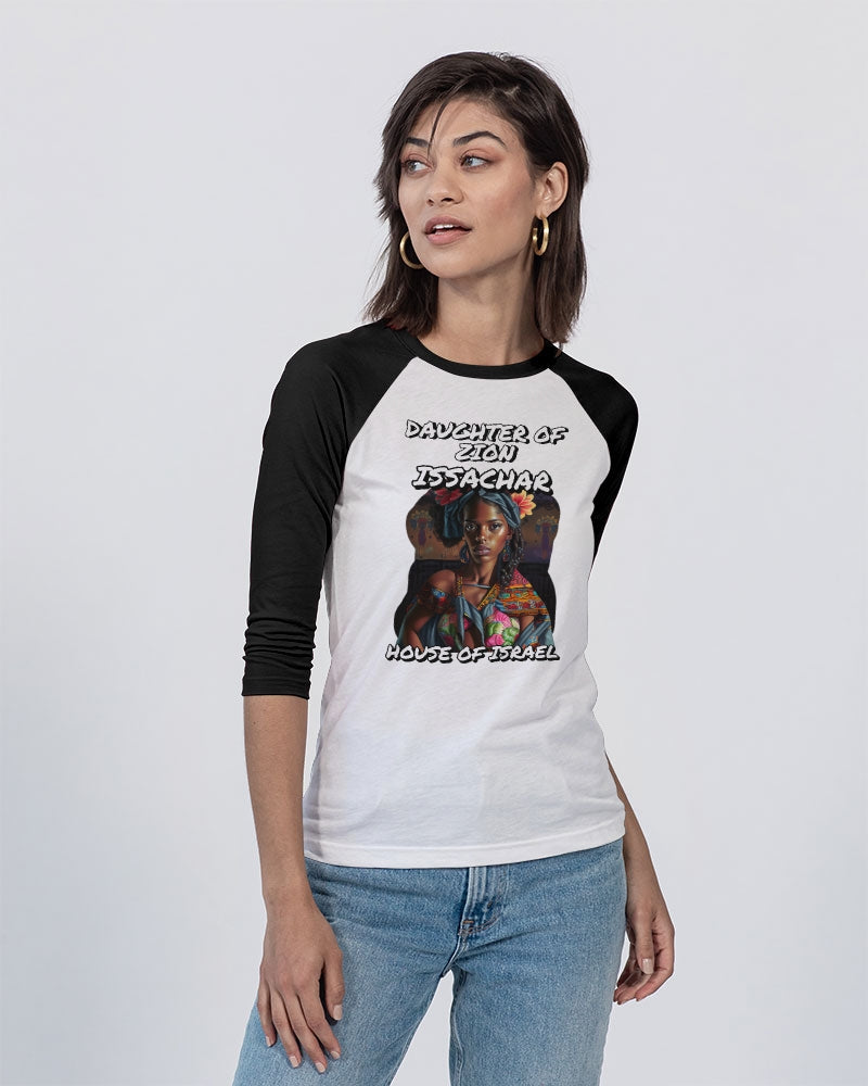 DAUGHTER OF ZION ISSACHAR Unisex Three-Quarter Sleeve Baseball Tee | Bella + Canvas