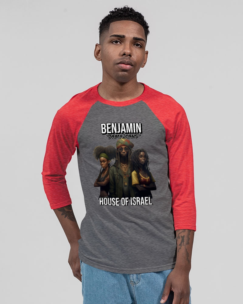 BENJAMIN 2023 Unisex Three-Quarter Sleeve Baseball Tee | Bella + Canvas