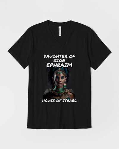 DAUGHTER OF ZION EPHRAIM Unisex Jersey V-Neck Tee | Bella + Canvas