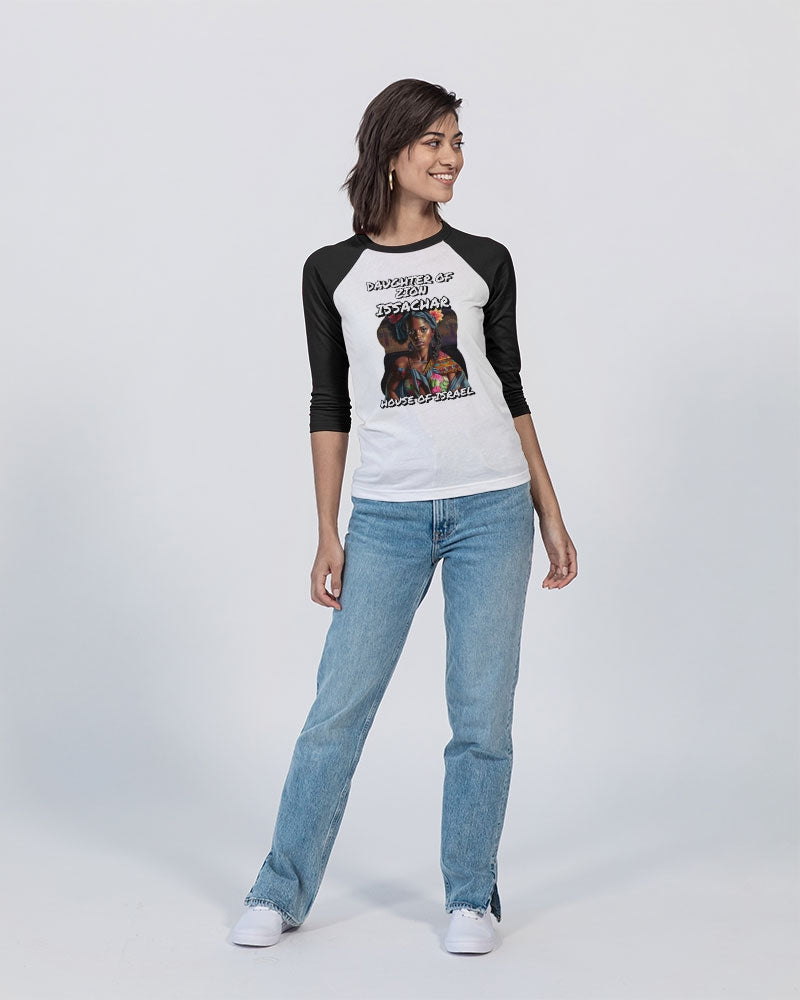 DAUGHTER OF ZION ISSACHAR Unisex Three-Quarter Sleeve Baseball Tee | Bella + Canvas