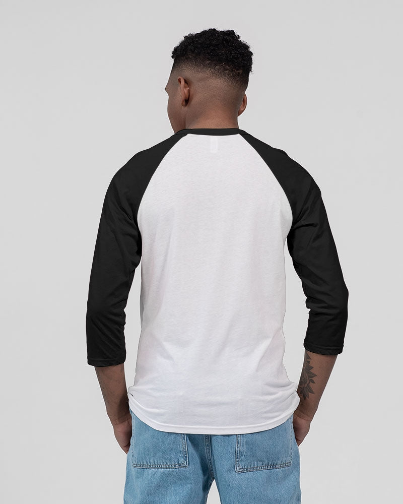 Benjamites West Indies House of Israel Unisex Three-Quarter Sleeve Baseball Tee | Bella + Canvas