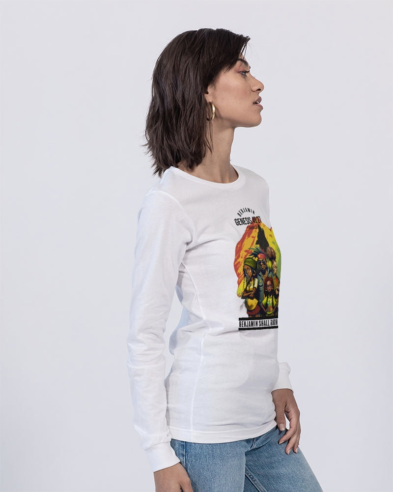 Benjamin GEN 49:27 Unisex Jersey Long Sleeve Tee | Bella + Canvas