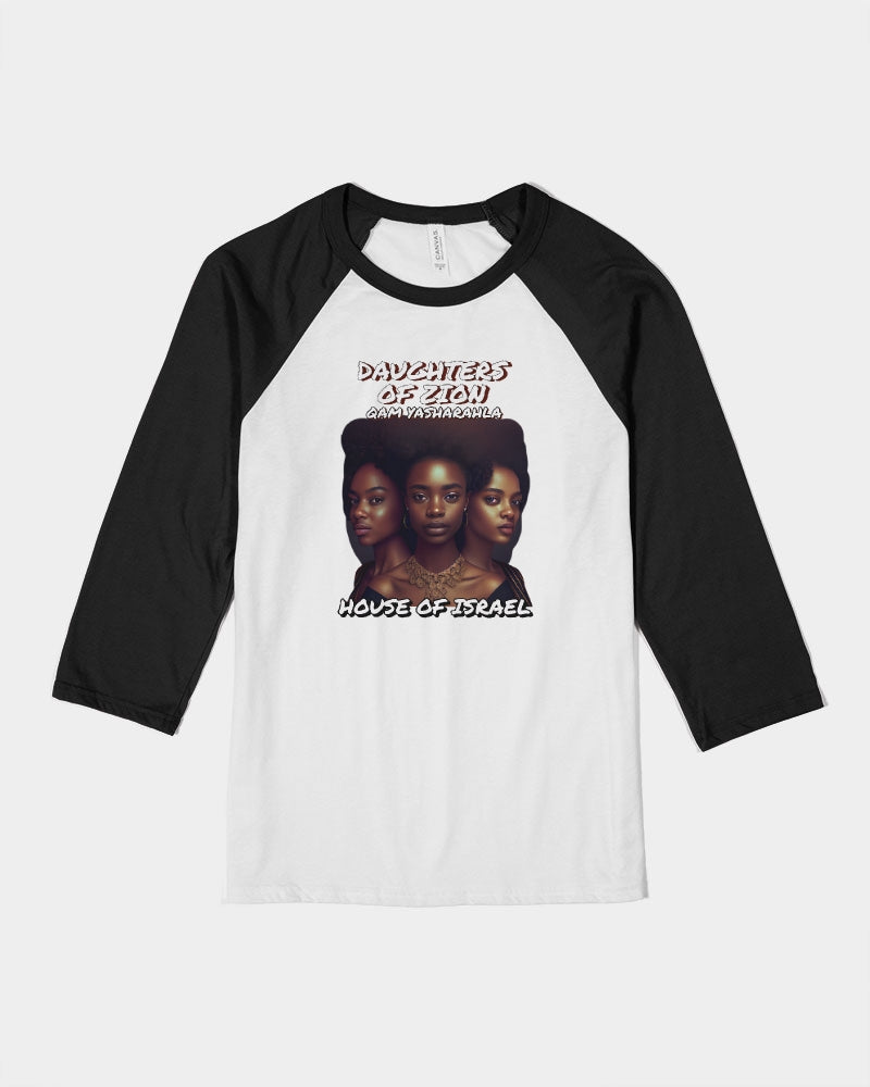 DAUGHTER OF ZION  HOI Unisex Three-Quarter Sleeve Baseball Tee | Bella + Canvas