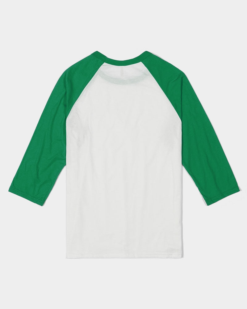 Benjamites West Indies House of Israel Unisex Three-Quarter Sleeve Baseball Tee | Bella + Canvas