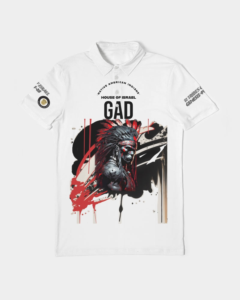GAD House of Israel Men's Slim Fit Short Sleeve Polo