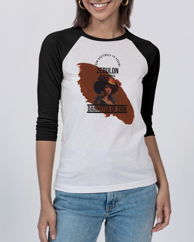 Zebulon Gutemala to Panama Unisex Three-Quarter Sleeve Baseball Tee | Bella + Canvas