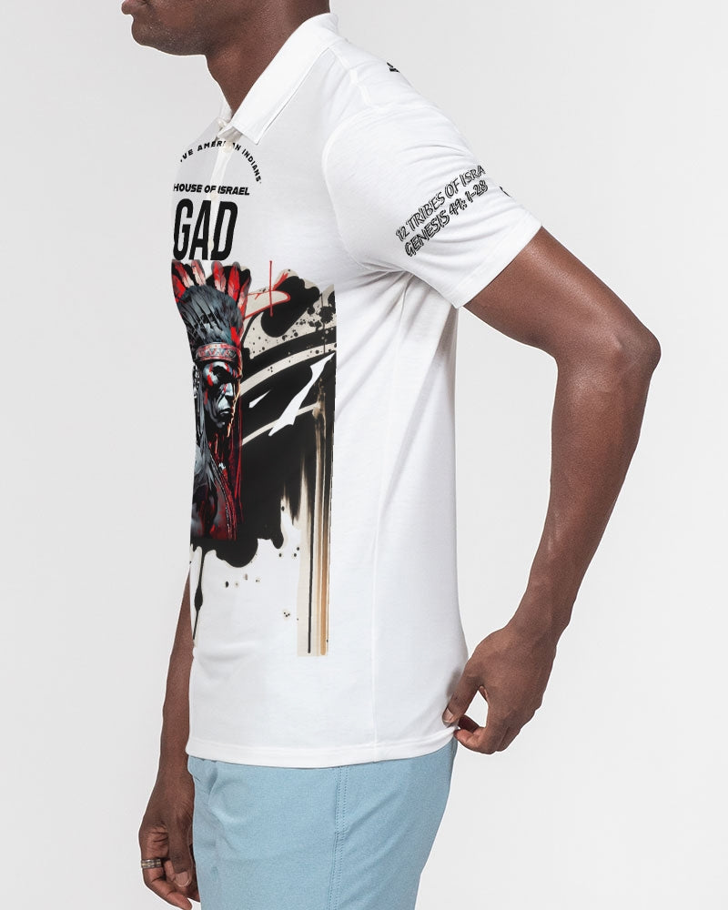 GAD House of Israel Men's Slim Fit Short Sleeve Polo