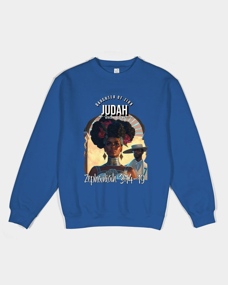 DAUGHTER OF ZION JUDAH ZEPHANIAH 3:14-19 Unisex Crewneck Sweatshirt