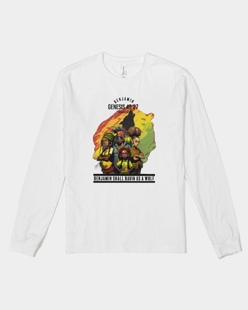 Benjamin GEN 49:27 Unisex Jersey Long Sleeve Tee | Bella + Canvas