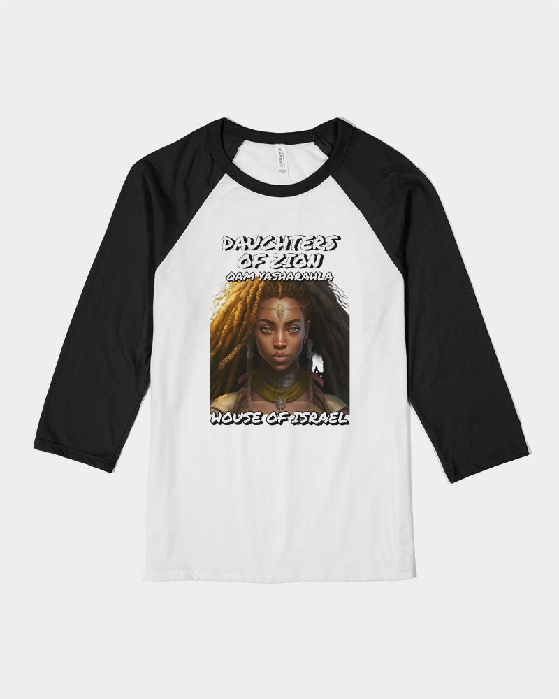 DAUGHTER OF ZION  HOI Unisex Three-Quarter Sleeve Baseball Tee | Bella + Canvas