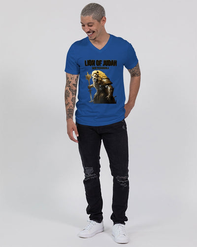 LION OF JUDAH Unisex Jersey V-Neck Tee | Bella + Canvas