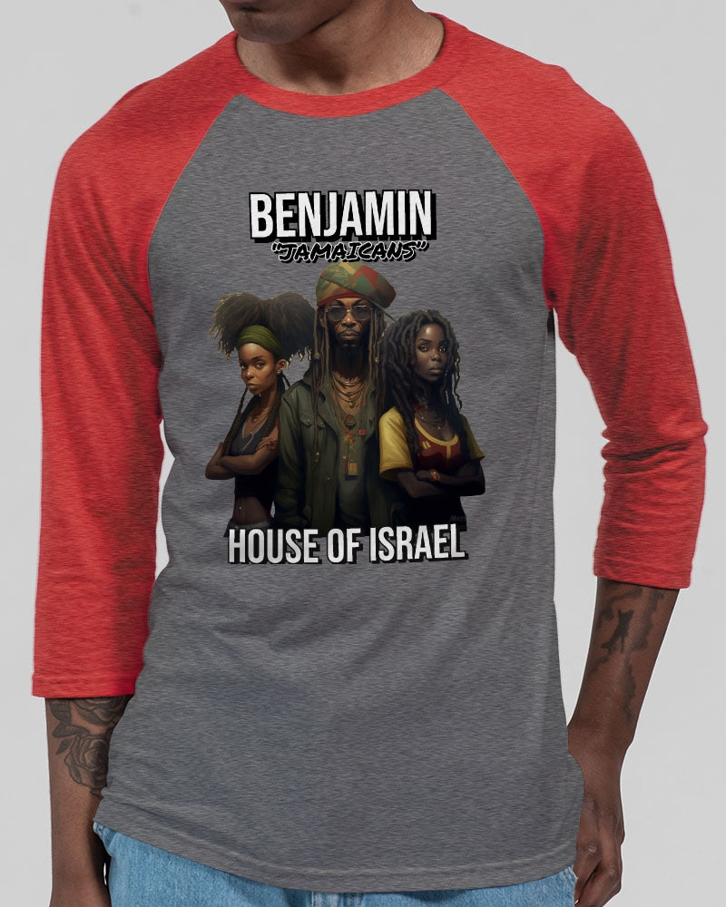 BENJAMIN 2023 Unisex Three-Quarter Sleeve Baseball Tee | Bella + Canvas
