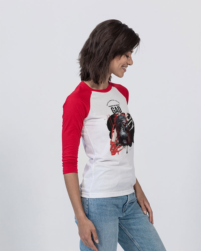 GAD House of Israel Unisex Three-Quarter Sleeve Baseball Tee | Bella + Canvas