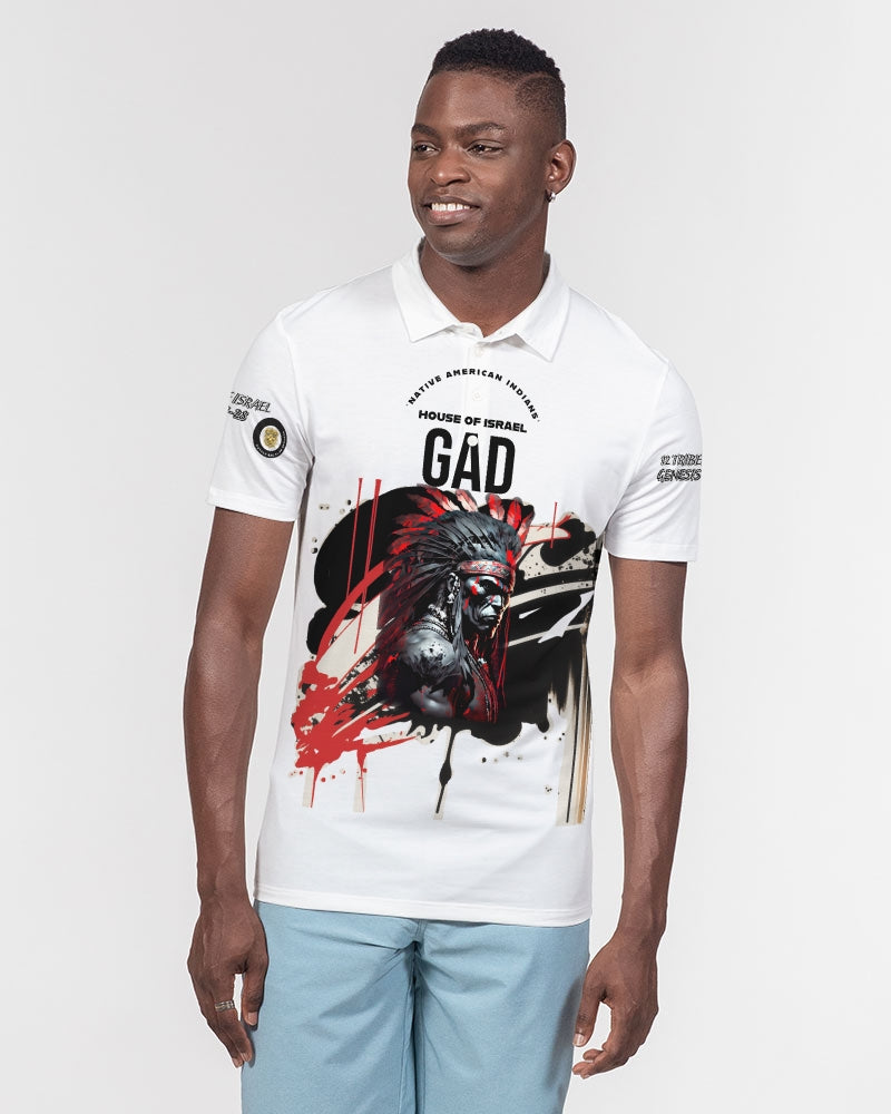 GAD House of Israel Men's Slim Fit Short Sleeve Polo