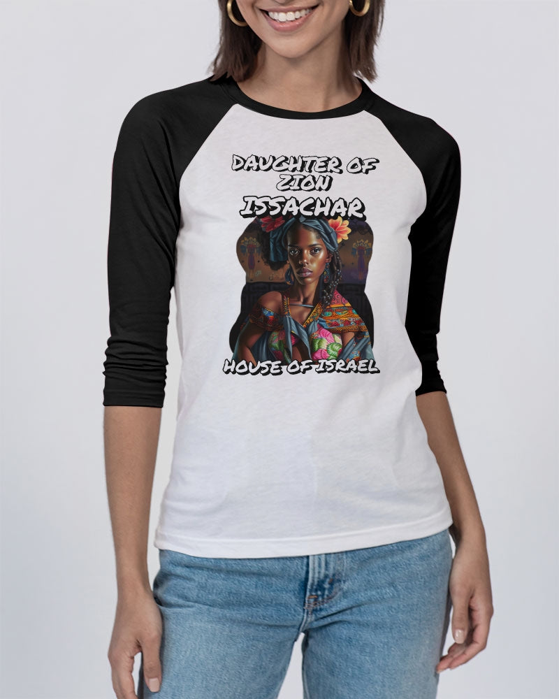 DAUGHTER OF ZION ISSACHAR Unisex Three-Quarter Sleeve Baseball Tee | Bella + Canvas