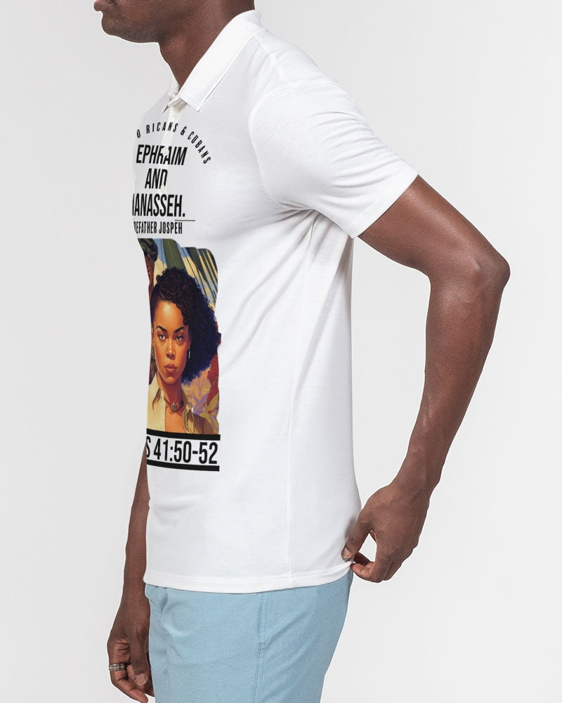 EPHRIAM AND MANNASEH Men's Slim Fit Short Sleeve Polo