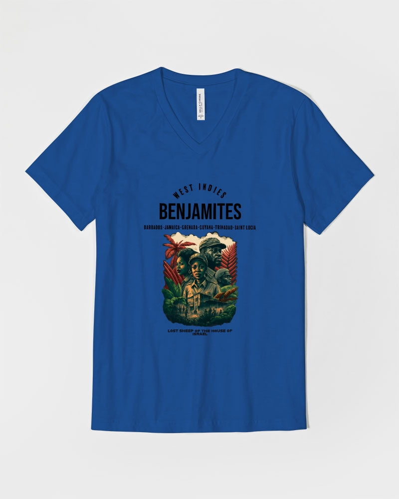 Benjamites West Indies House of Israel Unisex Jersey V-Neck Tee | Bella + Canvas