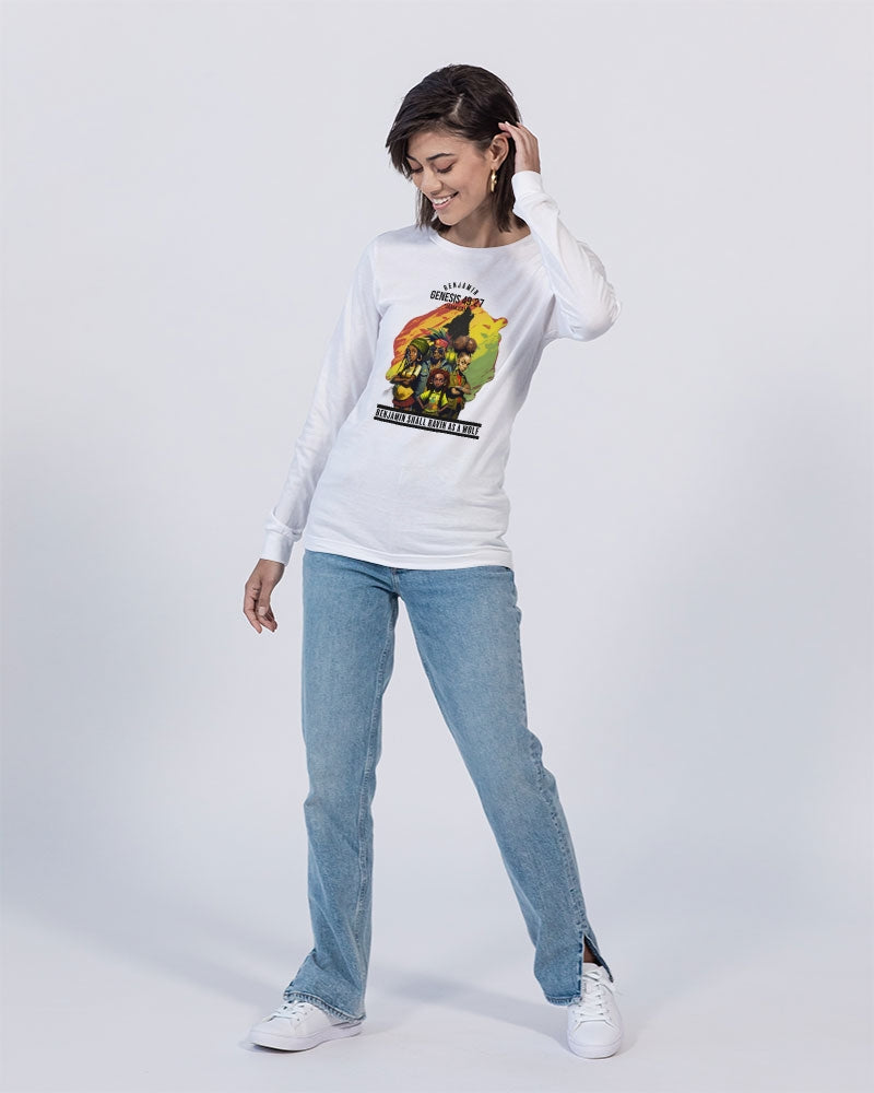 Benjamin GEN 49:27 Unisex Jersey Long Sleeve Tee | Bella + Canvas
