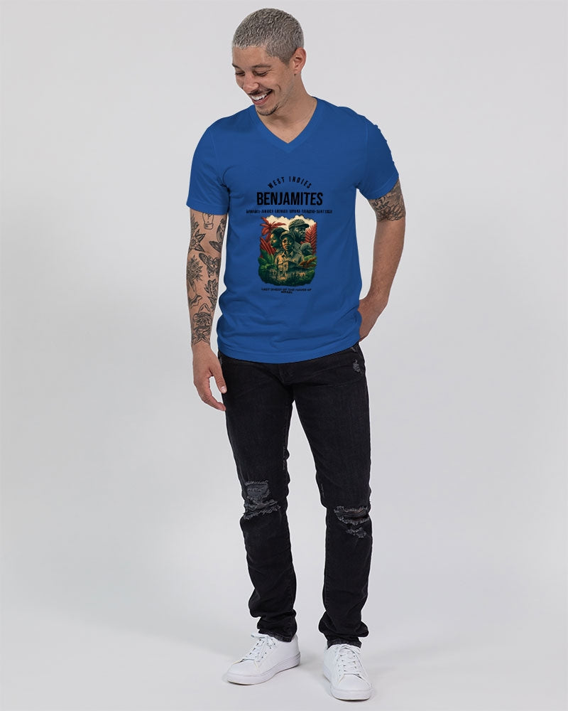 Benjamites West Indies House of Israel Unisex Jersey V-Neck Tee | Bella + Canvas