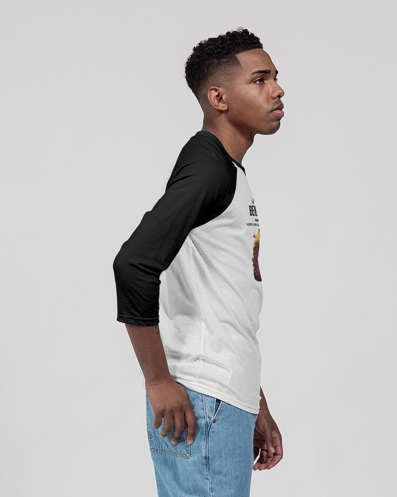 Benjamites ( West Indies) House of Israel Unisex Three-Quarter Sleeve Baseball Tee | Bella + Canvas