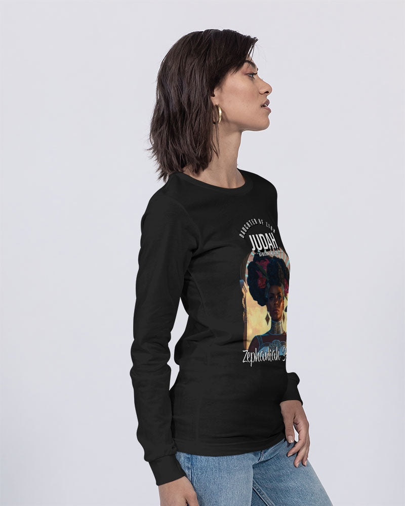 DAUGHTER OF ZION JUDAH ZEPHANIAH 3:14-19 Unisex Jersey Long Sleeve Tee | Bella + Canvas