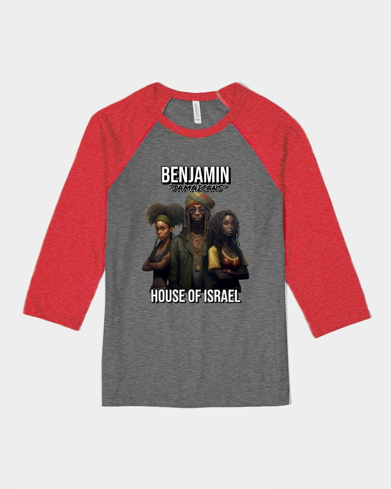 BENJAMIN 2023 Unisex Three-Quarter Sleeve Baseball Tee | Bella + Canvas