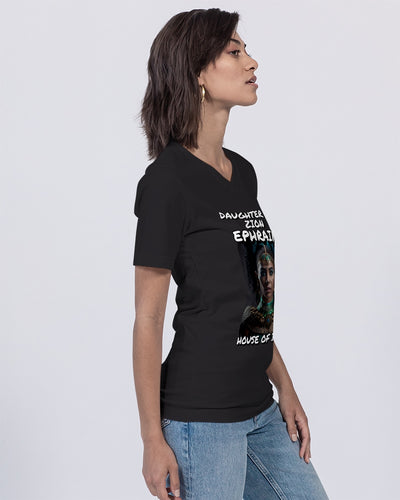 DAUGHTER OF ZION EPHRAIM Unisex Jersey V-Neck Tee | Bella + Canvas