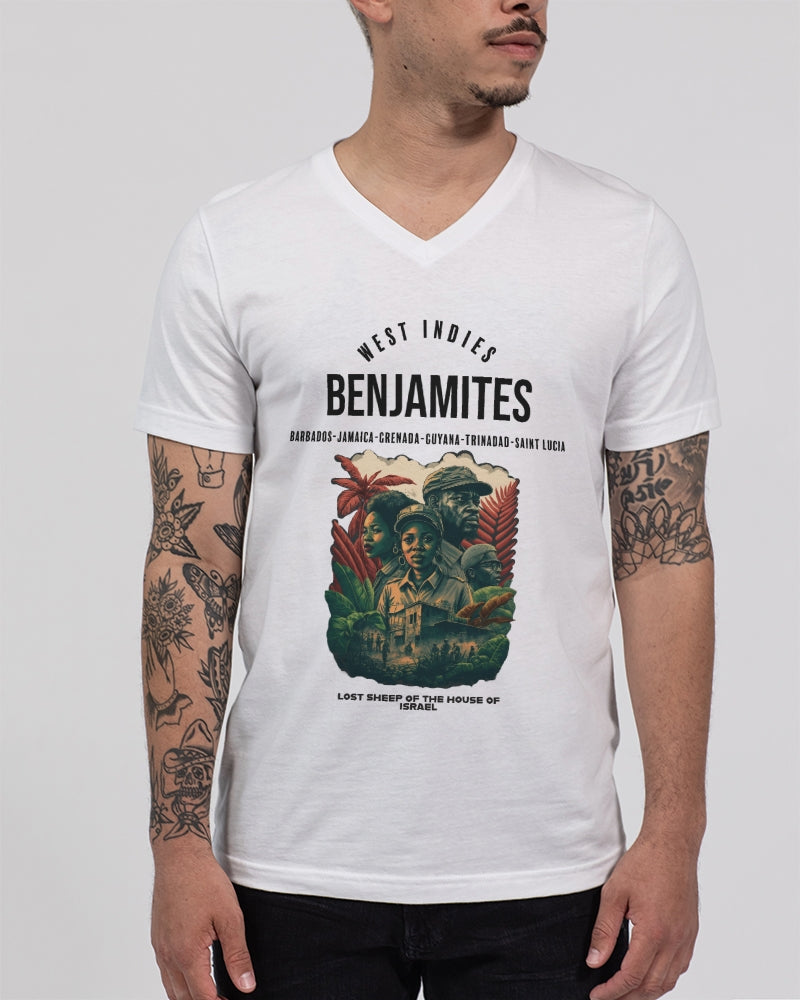 Benjamites West Indies House of Israel Unisex Jersey V-Neck Tee | Bella + Canvas