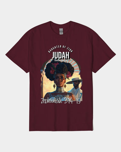 DAUGHTER OF ZION JUDAH ZEPHANIAH 3:14-19 Unisex Heavy Cotton T-Shirt | Gildan