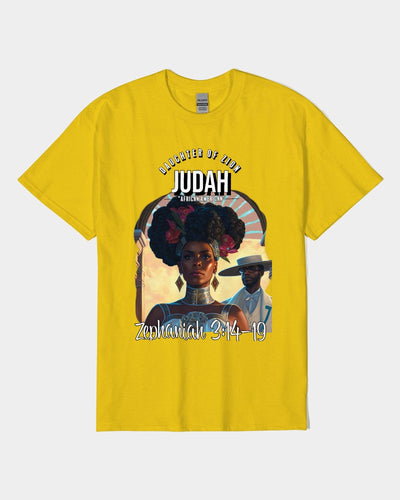 DAUGHTER OF ZION JUDAH ZEPHANIAH 3:14-19 Unisex Heavy Cotton T-Shirt | Gildan