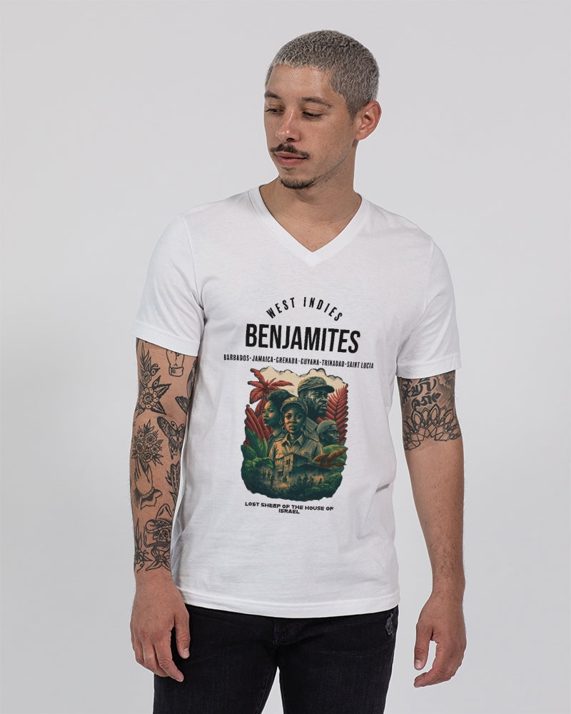 Benjamites West Indies House of Israel Unisex Jersey V-Neck Tee | Bella + Canvas