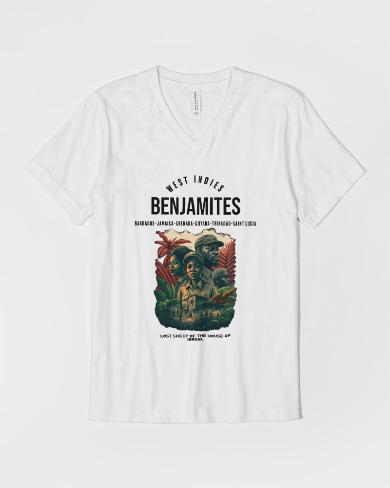 Benjamites West Indies House of Israel Unisex Jersey V-Neck Tee | Bella + Canvas