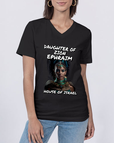 DAUGHTER OF ZION EPHRAIM Unisex Jersey V-Neck Tee | Bella + Canvas